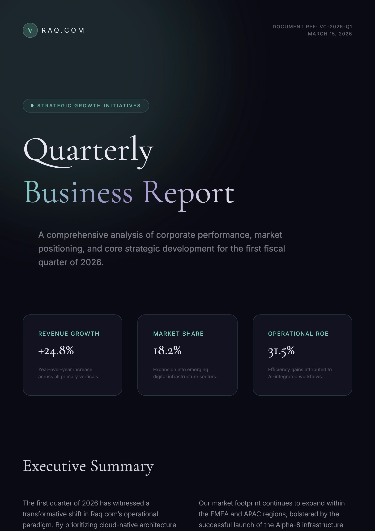 Modern Minimalist Executive 3