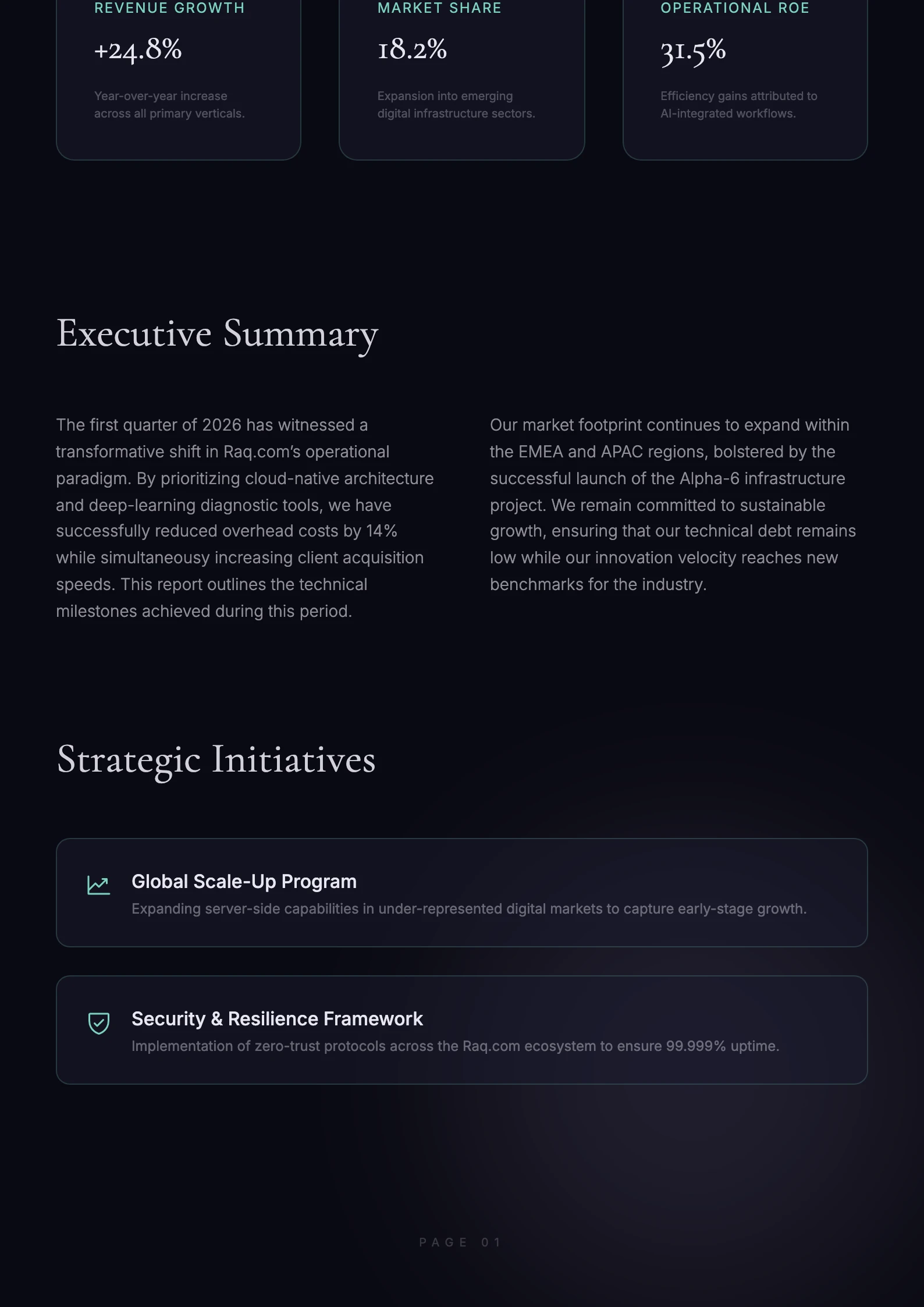 Modern Minimalist Executive 3 - Page 2